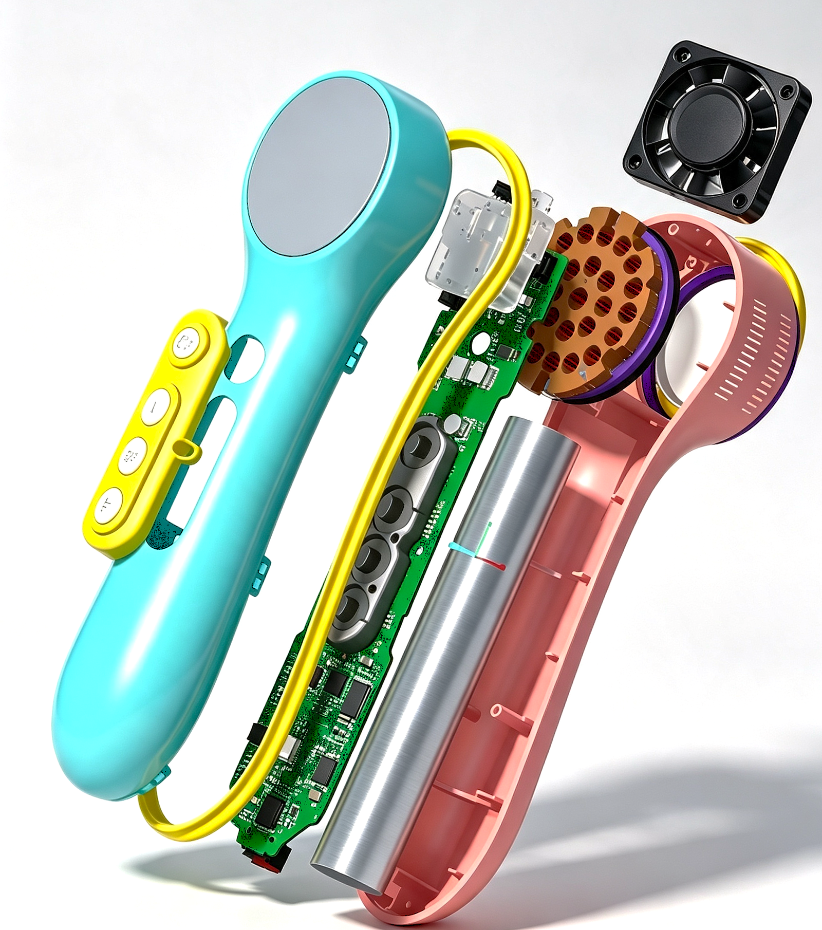 Eixio exploded hardware view
